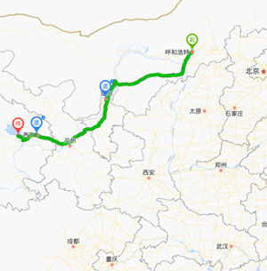 Tour Route of 8 Days China Exotic Desert Grassland Lake Train Tour