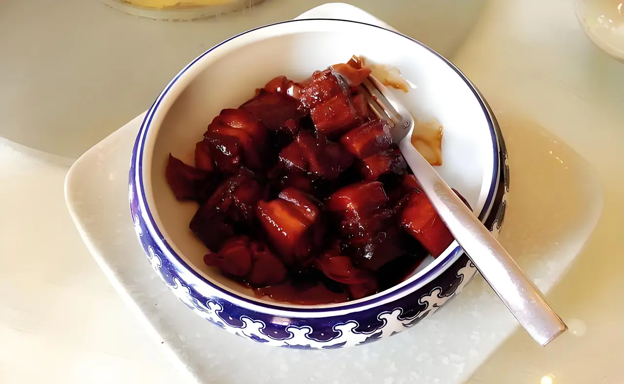 the caramelized pork